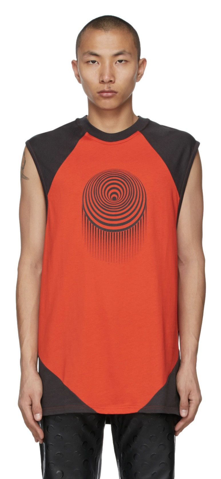 Marine Serre Red & Grey Diamond Cut Optic Moon Tank Top Size US L / EU 52-54 / 3 - 1 Thumbnail
