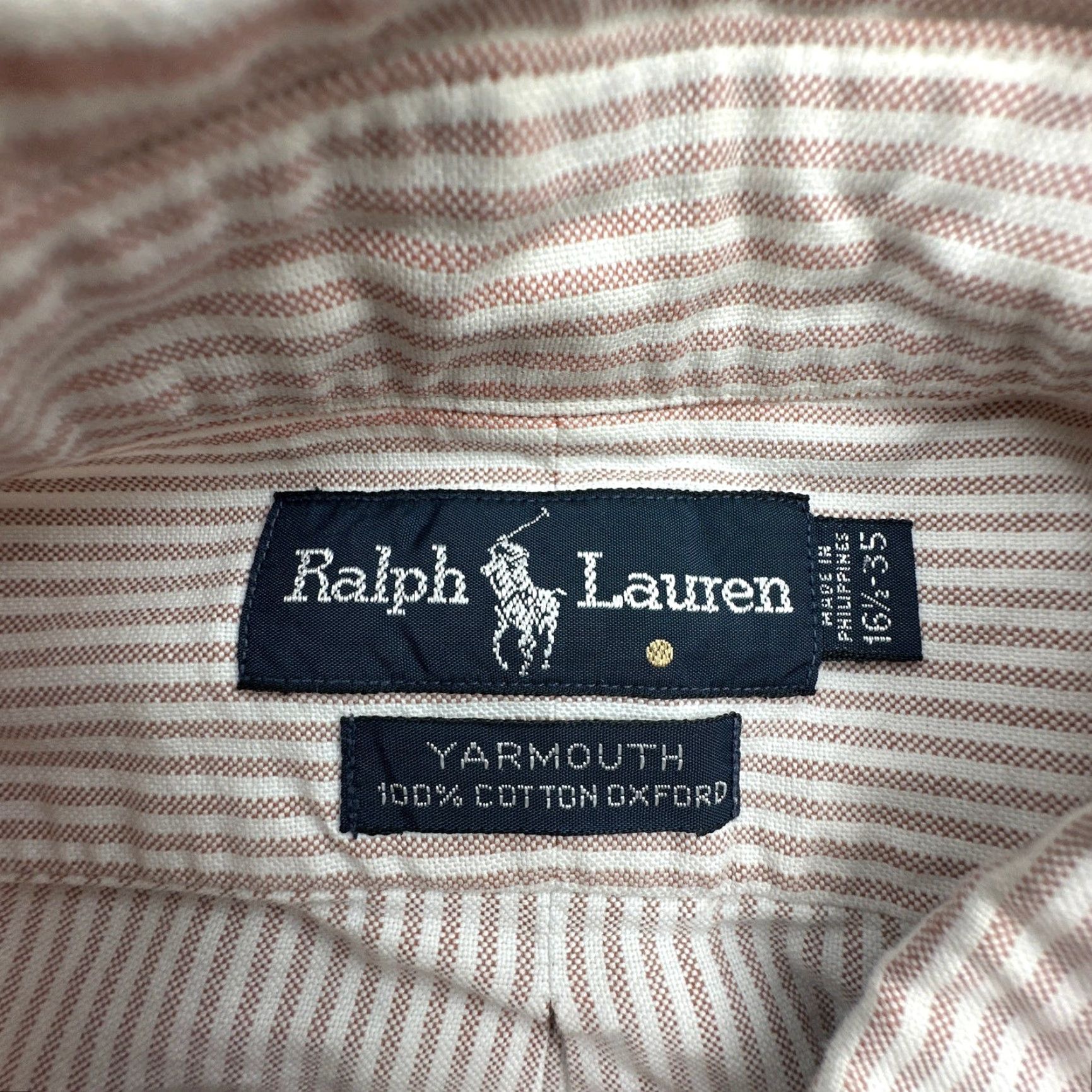 Ralph Lauren VINTAGE Ralph Lauren Yarmouth Button-Down Striped Long Sleeve Shirt Mens XL 52 in Brown Fall Winter Casual Button-Up Mens Energy? Size US XL / EU 56 / 4 - 2 Thumbnail