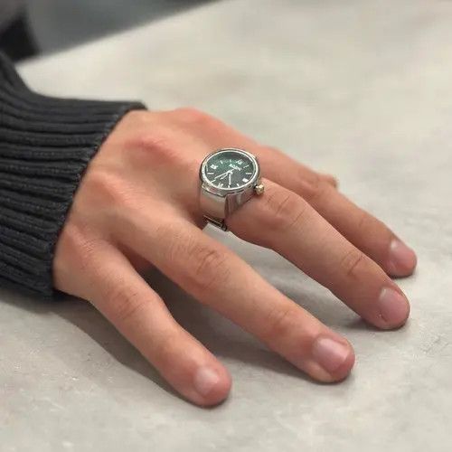 VIBE Unique silver and green MENS2 Size ONE SIZE - 2 Thumbnail