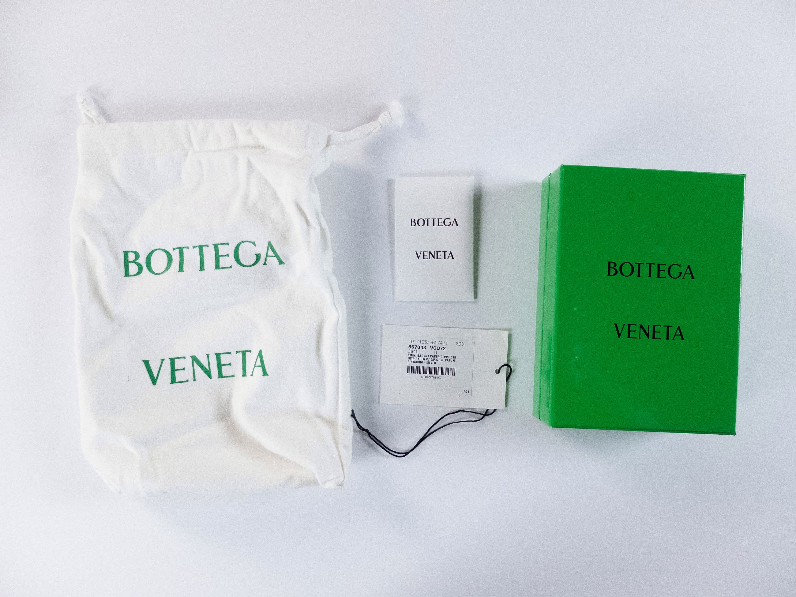Bottega Veneta BOTTEGA VENETA Candy Cassette green paper leather mini bag Size ONE SIZE - 11 Thumbnail