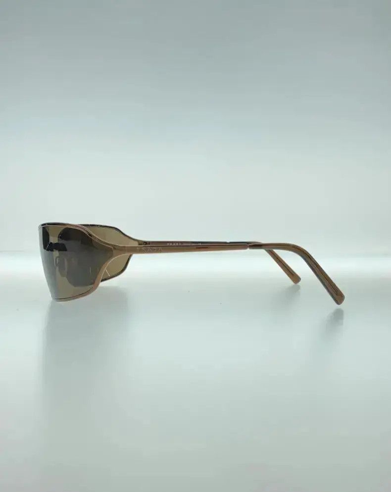 Prada × Vintage PRADA Sunglasses Rectangle Wrap Shield Symbole Star Flame Size ONE SIZE - 3 Thumbnail