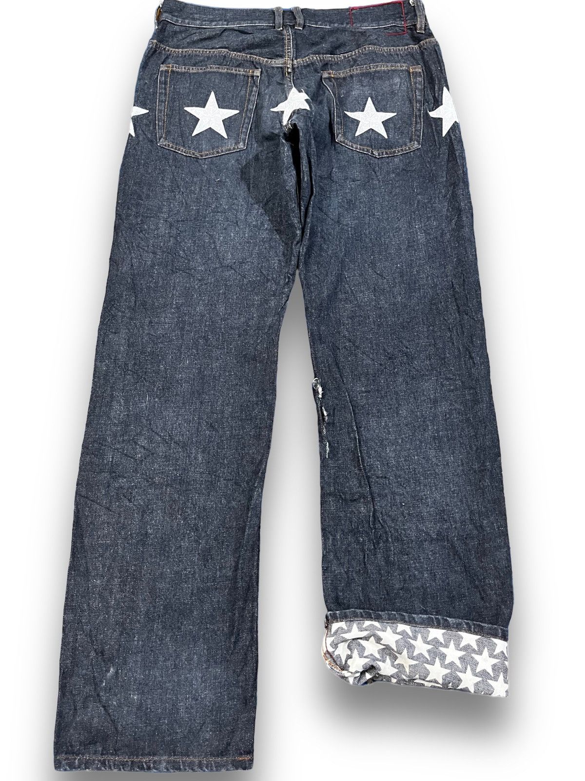 Tommy Jeans Vintage Tommy Stars Embroiddery Jeans Size US 34 / EU 50 - 1 Thumbnail