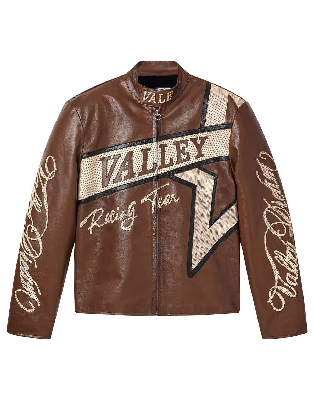 Vale Forever Machiatio Motocroxxx Leather Jacket Brown Size US L / EU 52-54 / 3 - 1 Thumbnail