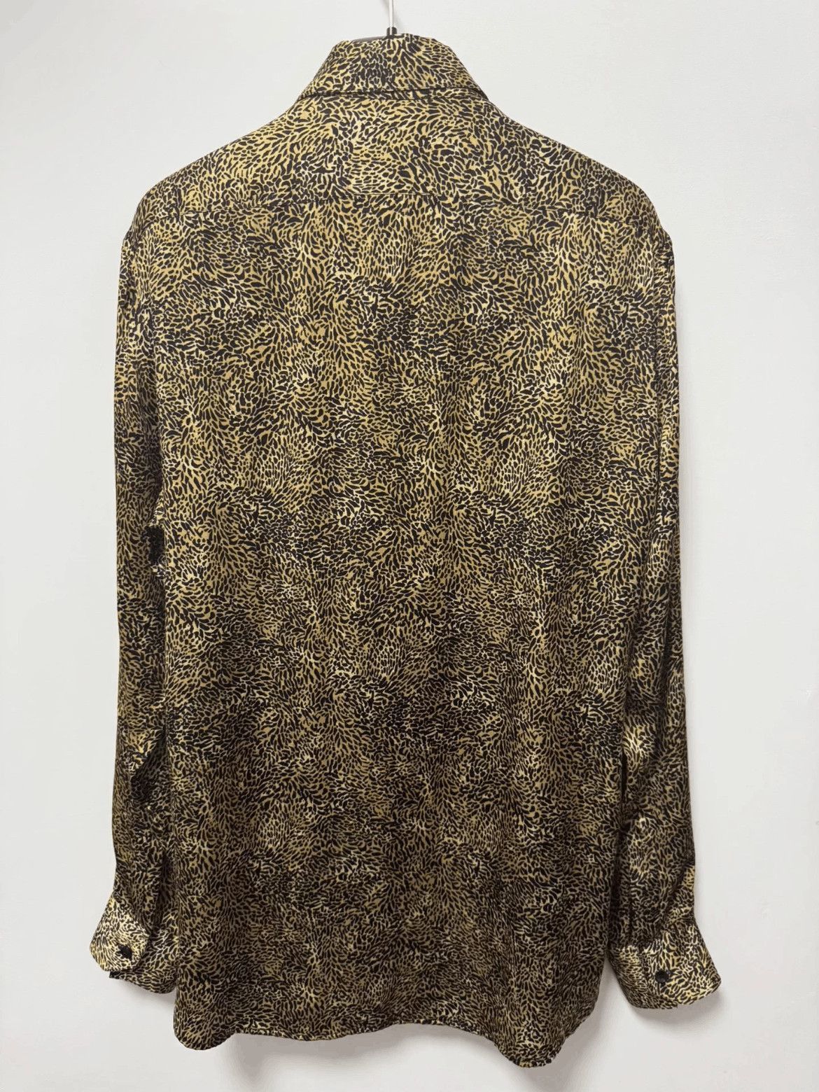 Saint Laurent Paris Sz 37 Saint Laurent Paris 20AW Runway Leopard Silk Shirt-25 Size US S / EU 44-46 / 1 - 2 Thumbnail
