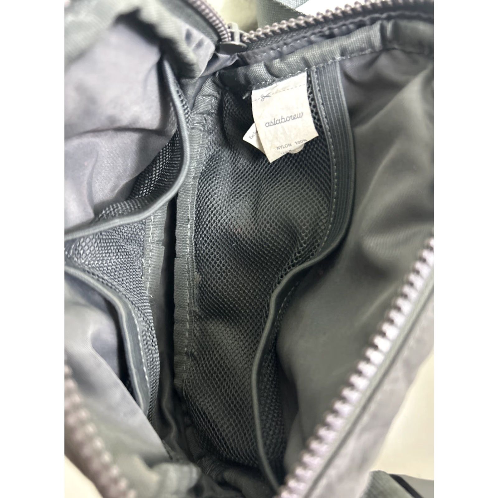 Olive Aslabcrew Crossbody Bag Waist Bag Olive 7x5x2 Nylon Women Fanny Pack Belt Bag & Fanny Pack Rose Beige Gray Lining Size ONE SIZE - 7 Thumbnail