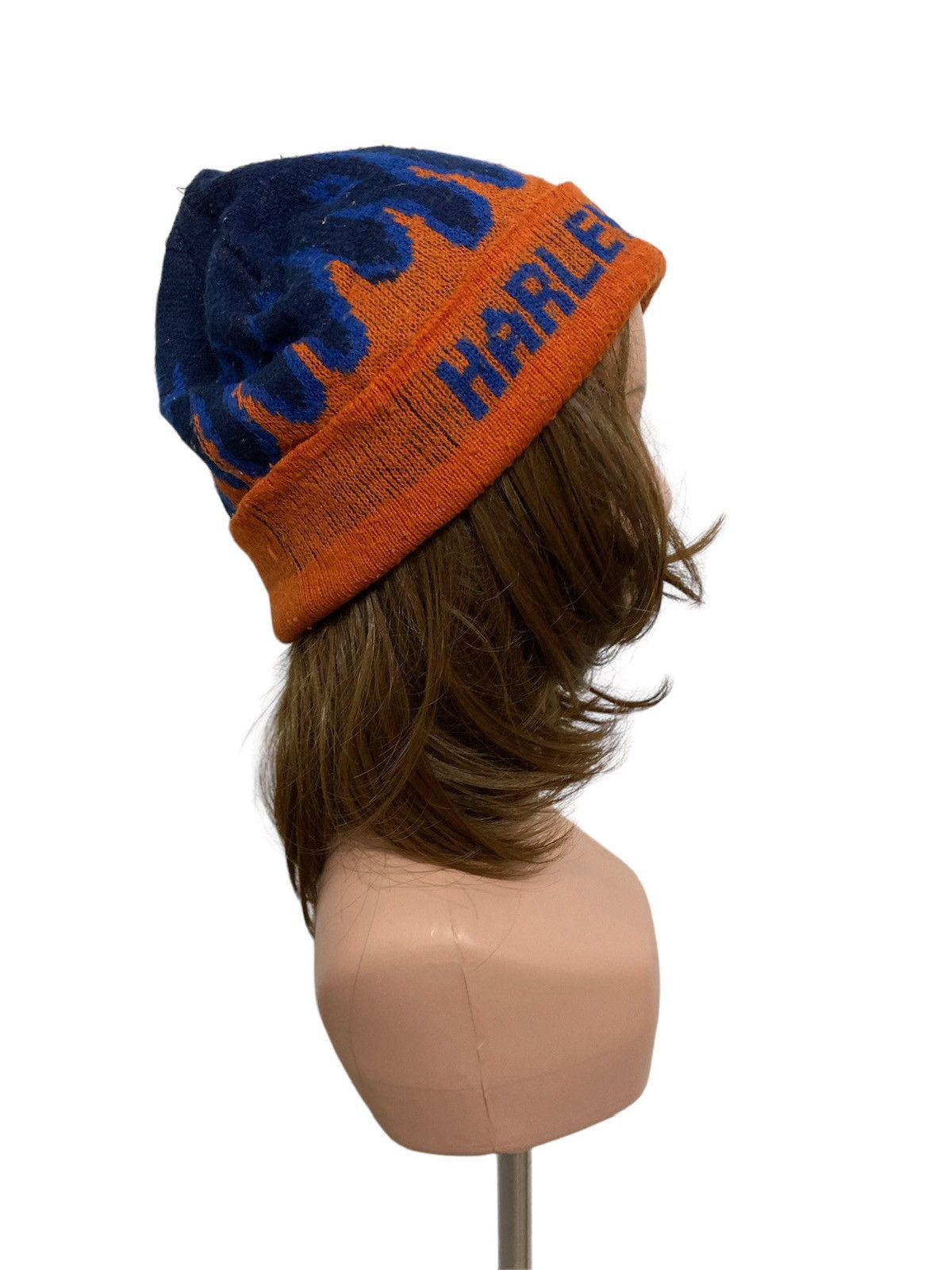 Harley Davidson Vintage Harley Davidson Flames 🔥 Beanie Size ONE SIZE - 2 Thumbnail