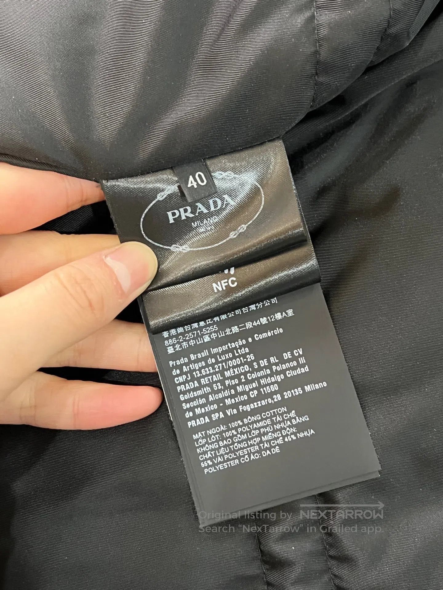 Prada Prada Distressed Leather Collar Destroyed Denim Jacket| Size US XXS / EU 40 - 5 Thumbnail