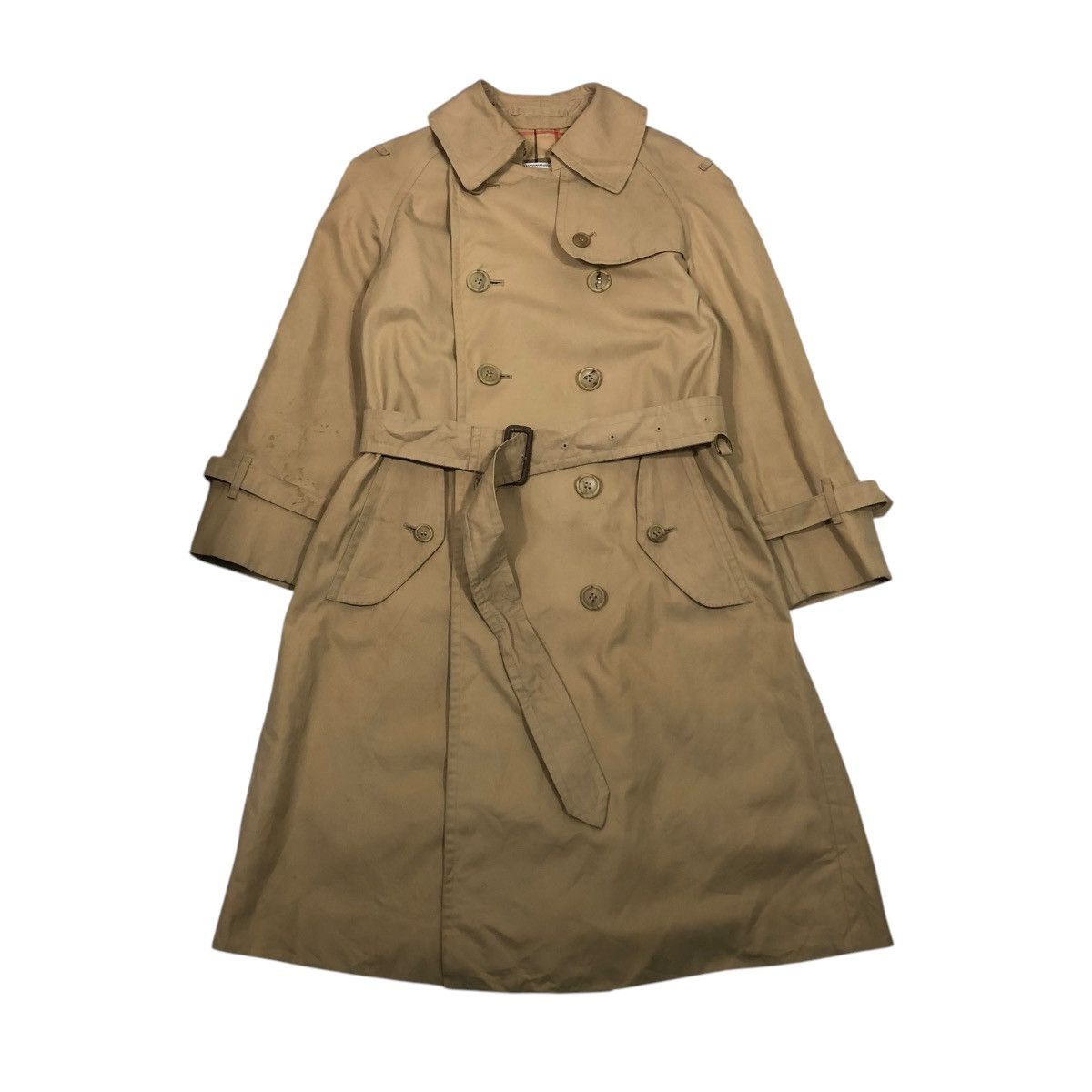 Burberry 🔥VINTAGE TRENCH COAT LONG JACKET BURBERRYS NOVA CHECK Size US S / EU 44-46 / 1 - 2 Thumbnail