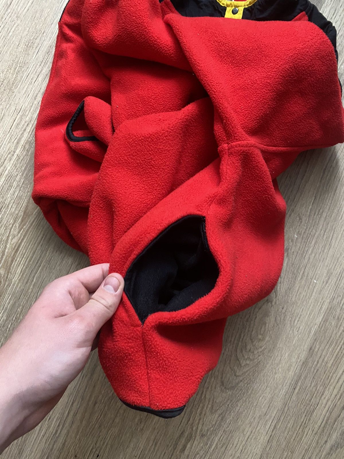 Marlboro × Vintage VINTAGE 90s MARLBORO LOGO PATCH RED BLACK FLEECE JACKET COAT Size US XL / EU 56 / 4 - 5 Thumbnail