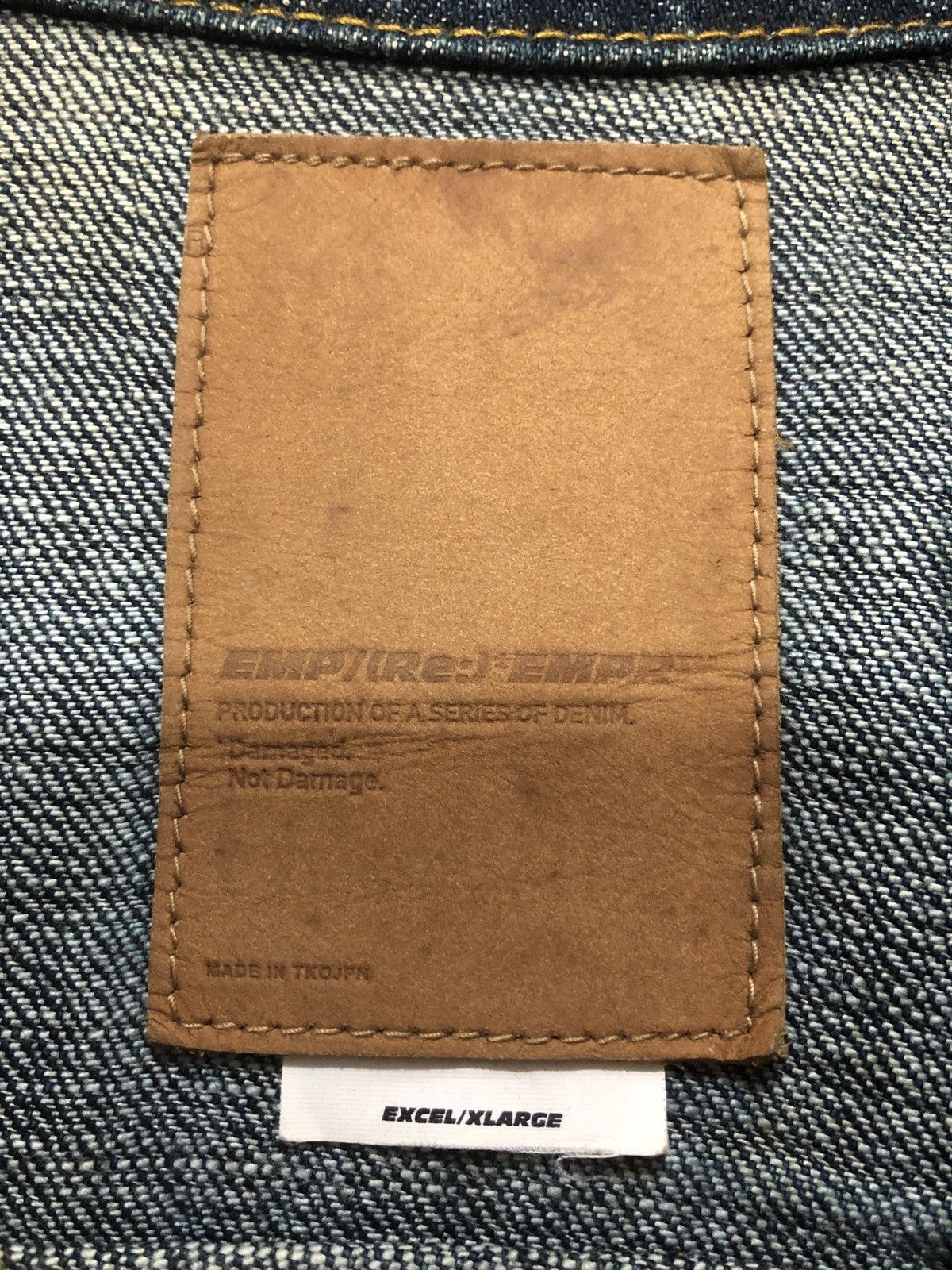 Japanese Brand EMPIRE Denim Jacket Size US XL / EU 56 / 4 - 8 Thumbnail
