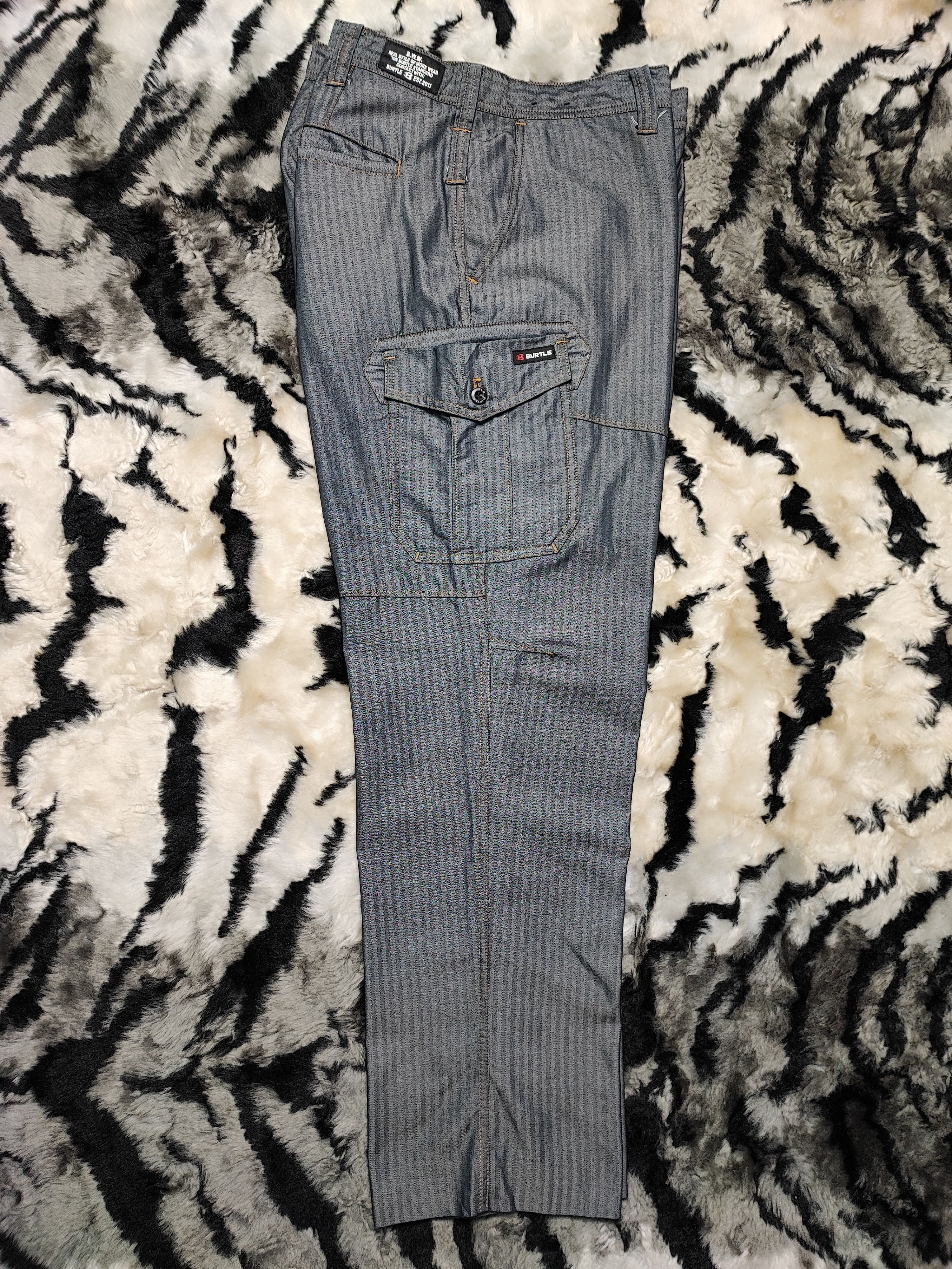 Japanese Brand Workwear Cargo Pants Hickory Japan by Burtle Size US 30 / EU 46 - 12 Thumbnail