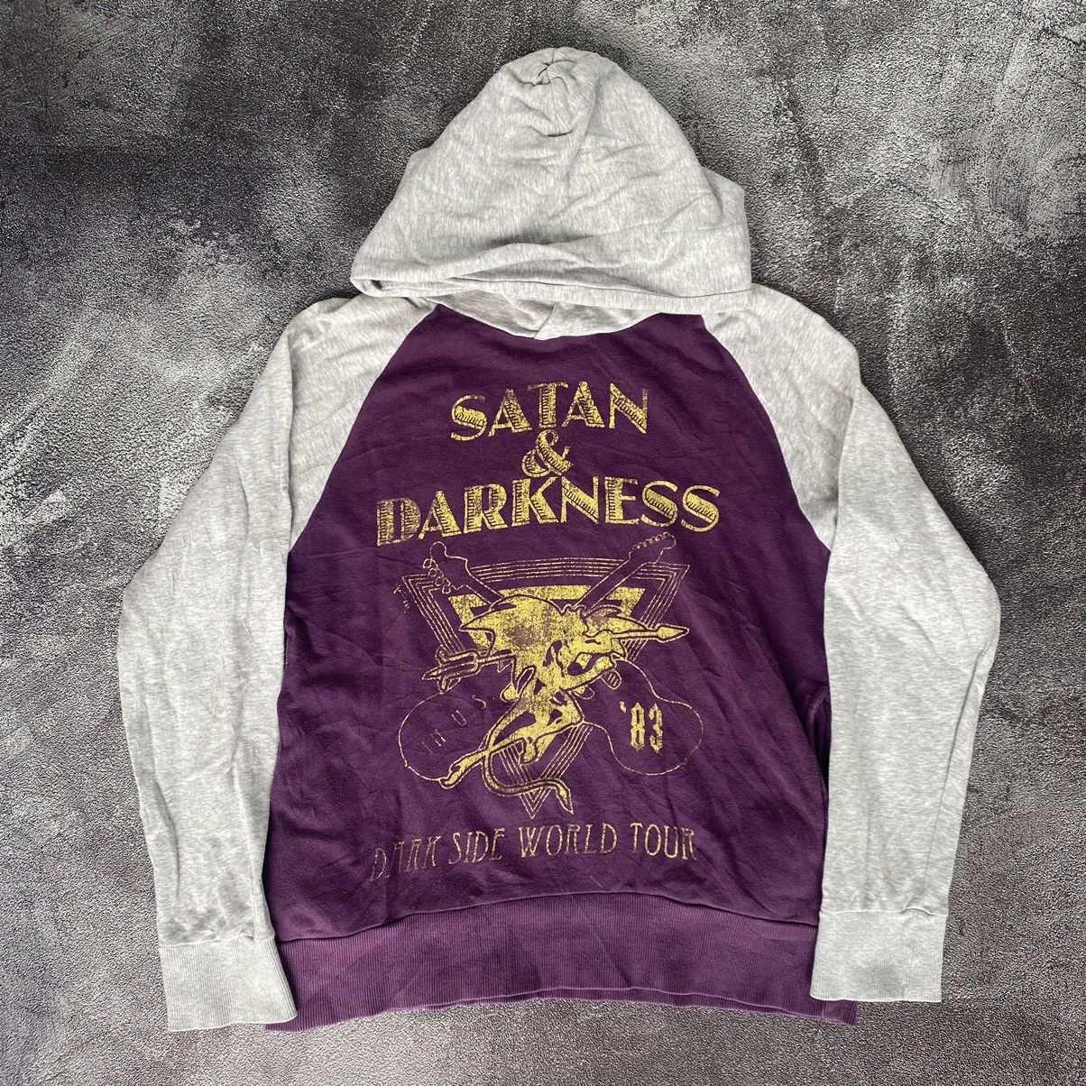 日本ブランドPPFM Satan & Darknessフーディスウェットパーカー 日本ブランドPPFM Satan & Darknessフーディスウェットパーカー