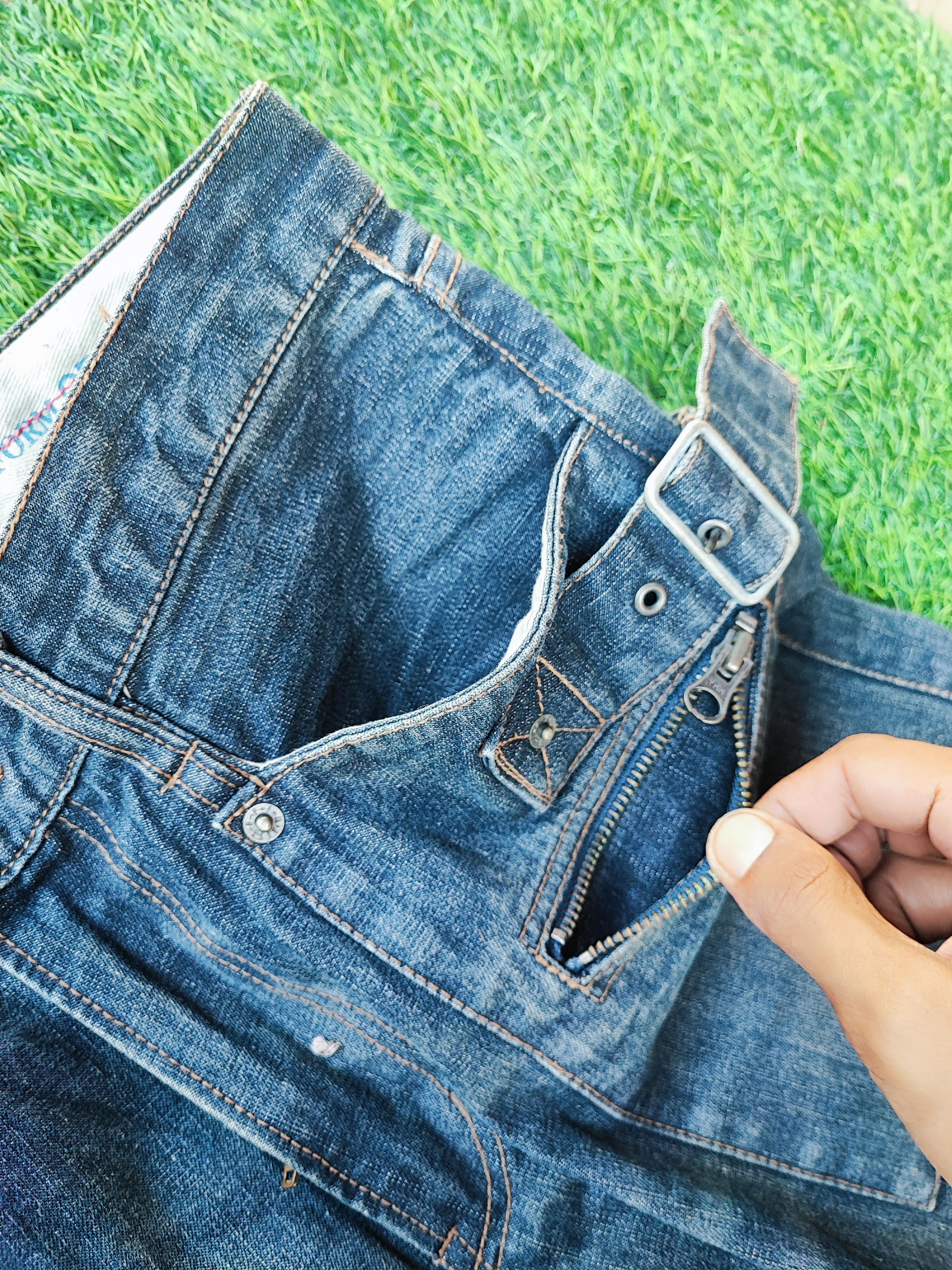 Kapital Ppfm vintage y2k grunge faded blue skater baggy jeans Size US 30 / EU 46 - 18 Thumbnail