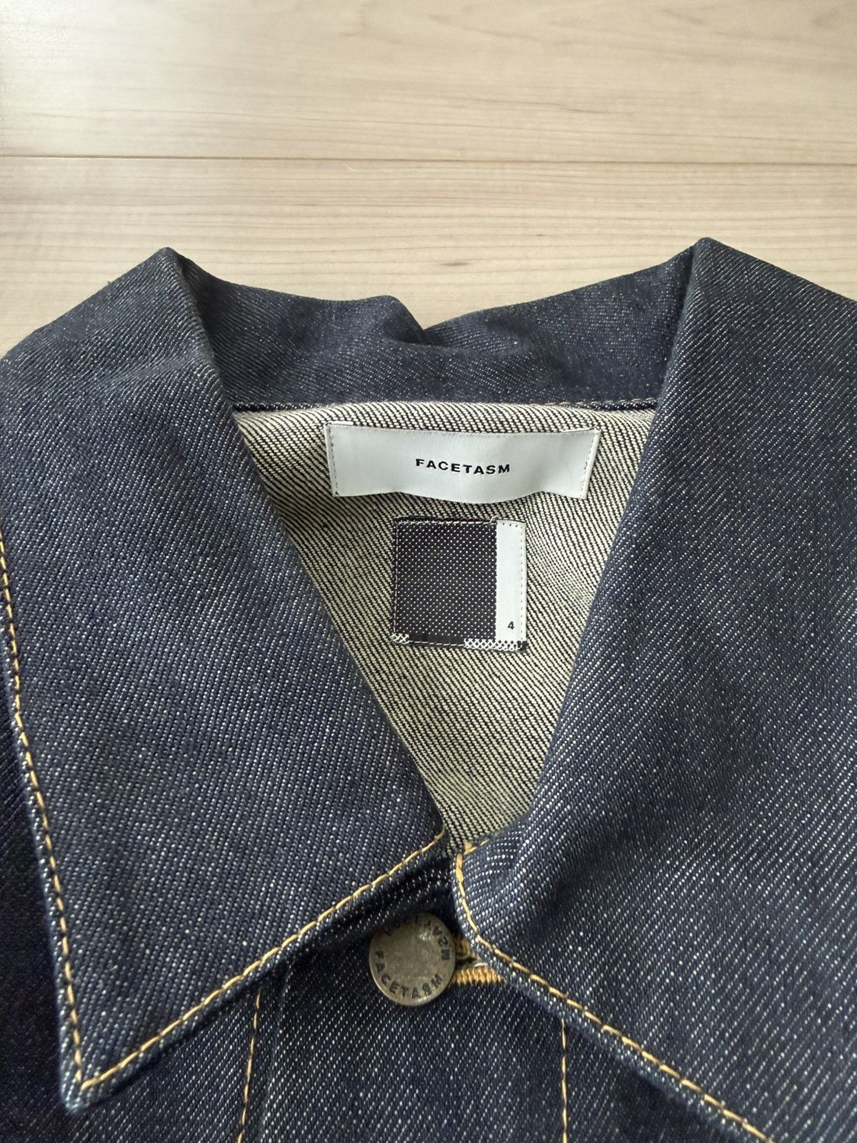 Facetasm FACETASM denim rib jacket Size US L / EU 52-54 / 3 - 4 Thumbnail