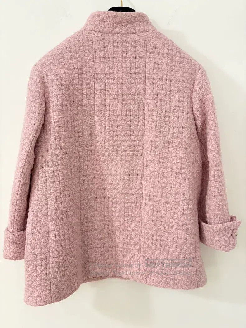 Chanel Chanel Nude pink waffle jacket Size S / US 4 / IT 40 - 2 Thumbnail