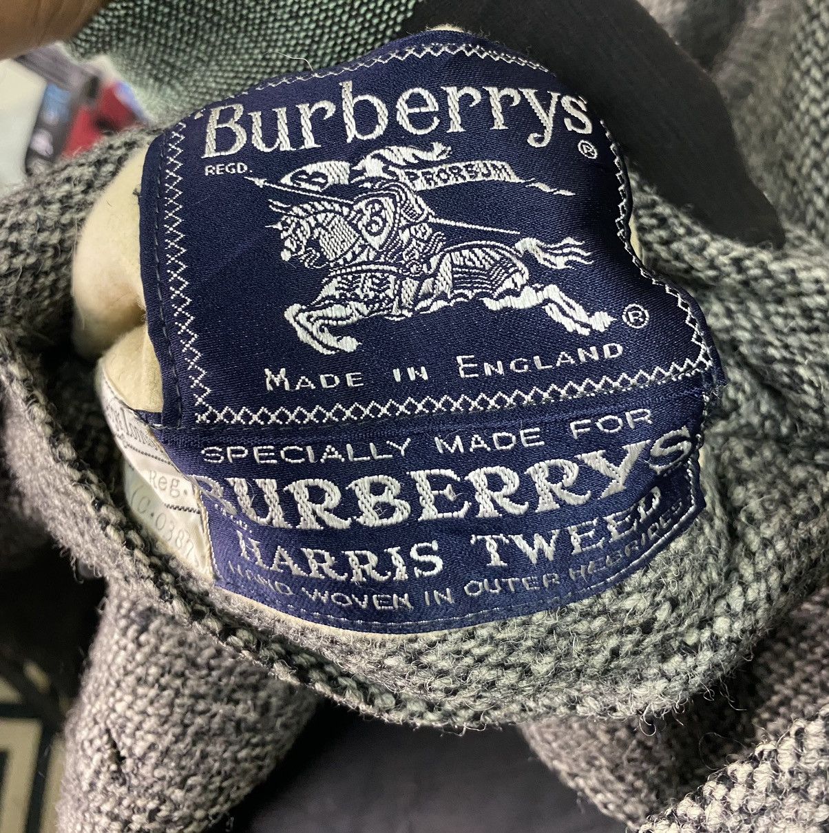 Burberry Rare Vtg Burberrys x Harris Tweed Reversible wool Jacket Size US L / EU 52-54 / 3 - 10 Thumbnail