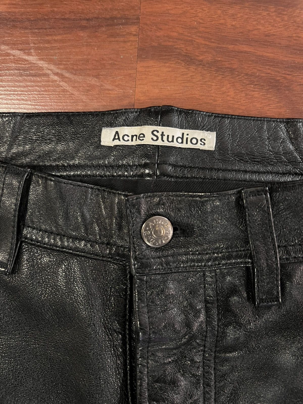 Acne Studios Acne Studios Lambskin Leather pant 48 FN-MN-TROU000014 Size US 32 / EU 48 - 5 Thumbnail