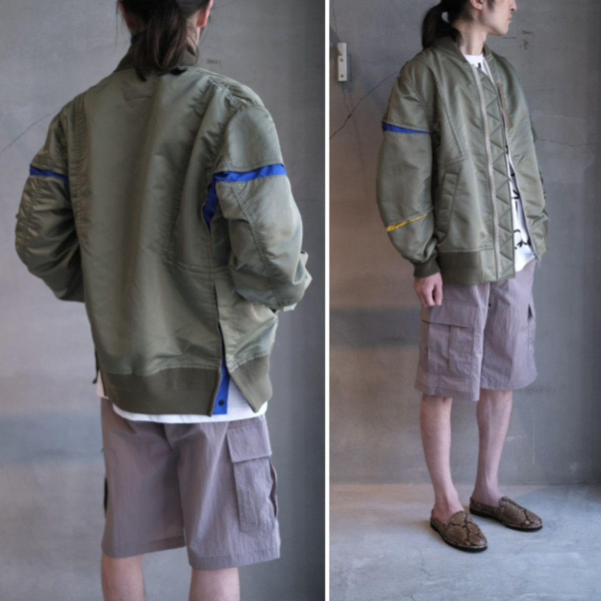 Sacai Sacai 21aw Nylon Twill Blouson MA1 Jacket size3 Size US L / EU 52-54 / 3 - 2 Thumbnail