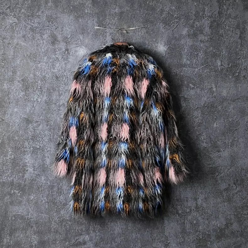 Kenzo KENZO Multicoloured woolen coat for women Size XXS / US 00 / IT 34 - 2 Thumbnail