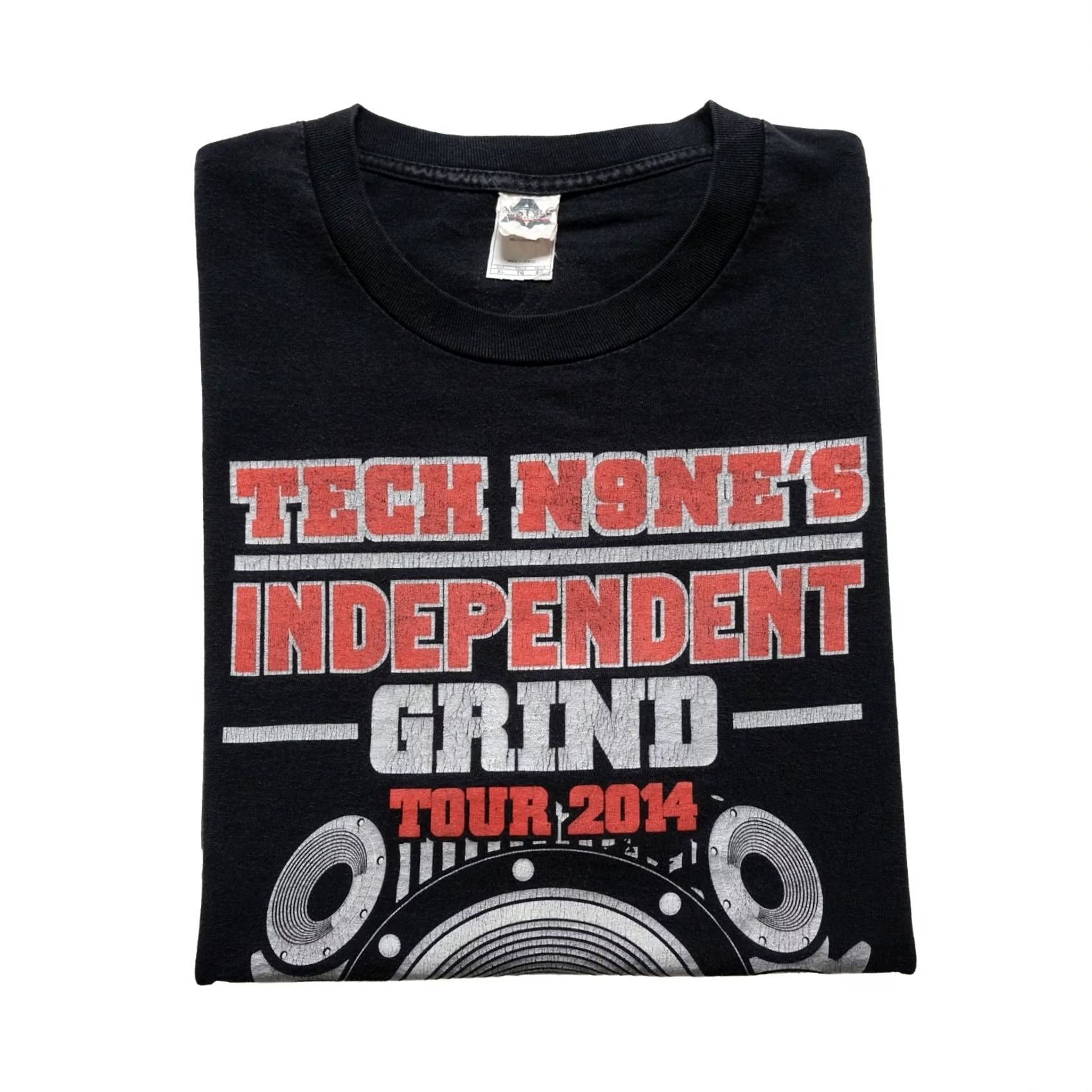 Vintage VINTAGE Alstyle HIP HOP T-SHIRT TECH N9NE VTG INDEPENDENT GRIND GRAPHIC PRINT CREW NECK SHORT SLEEVE XL BLACK Men Shirt Size US XL / EU 56 / 4 - 2 Thumbnail