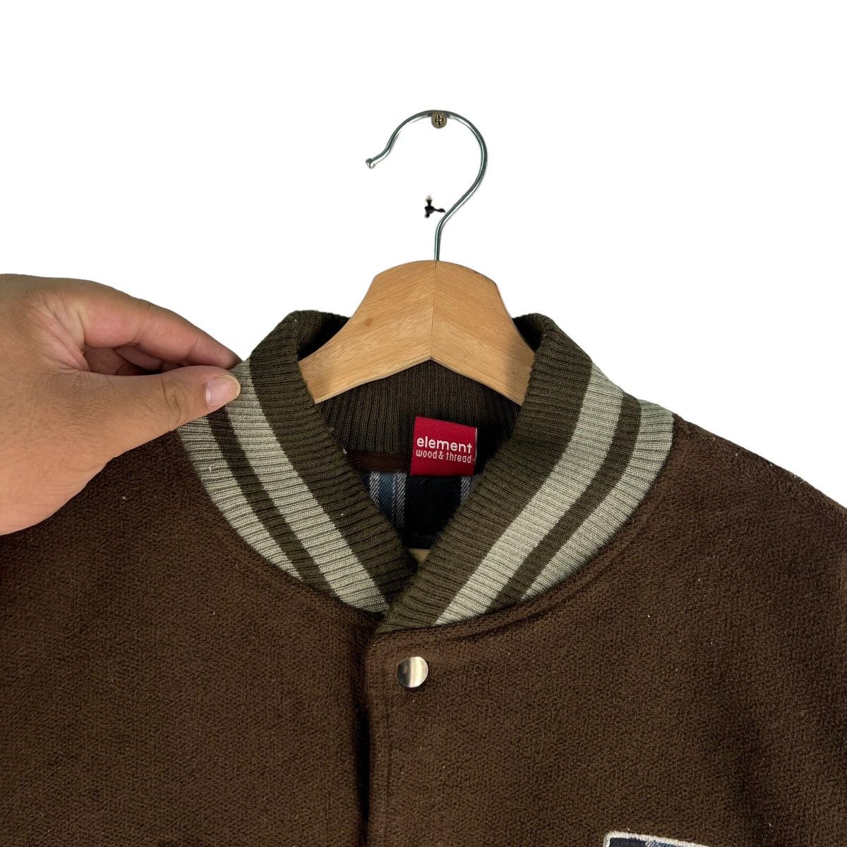 Japanese Brand 🔥VINTAGE WOOL BOMBER JACKET ELEMENT ISSEY MIYAKE Size US M / EU 48-50 / 2 - 6 Thumbnail