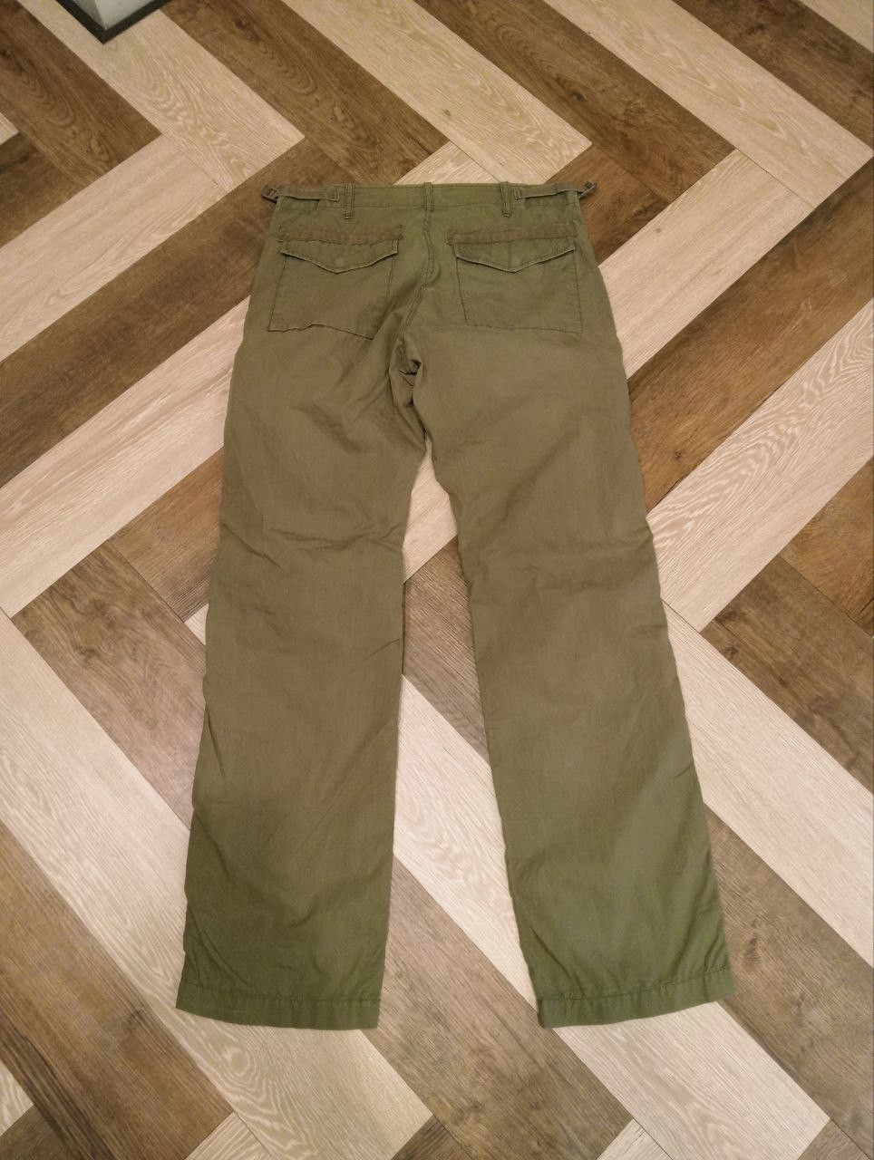Margaret Howell MARGARET HOWELL X ALPHA INDUSTRIES GREEN ARMY PANTS - SIZE L Size US 34 / EU 50 - 9 Thumbnail