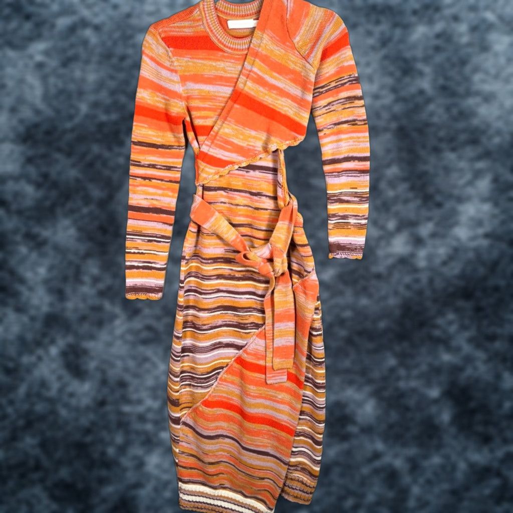 knee length dresses for ladies Simkhai Guipure Lace Belted Midi Dress main image 0