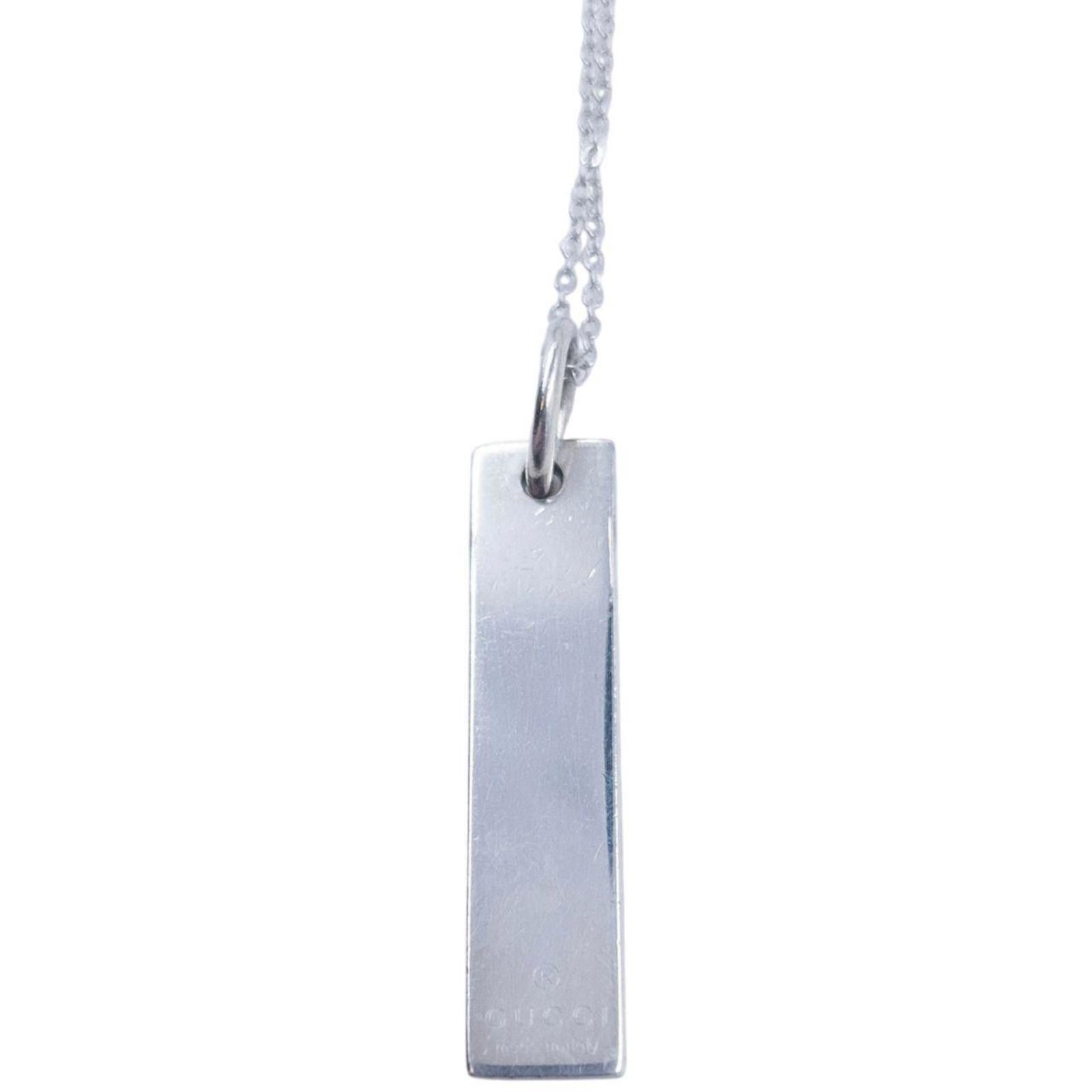 Gucci Vintage 2000s Gucci Silver Pendent Necklace Size ONE SIZE - 2 Thumbnail