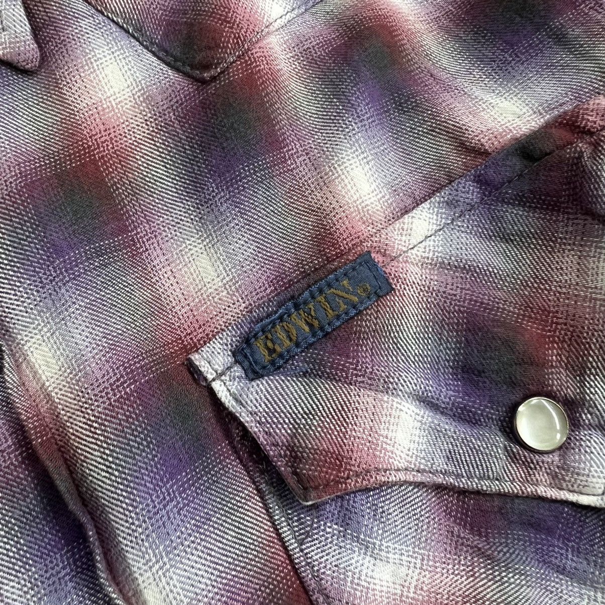 Edwin 1990’s Edwin Western Plaid Snap Button Shirt Size US M / EU 48-50 / 2 - 3 Thumbnail