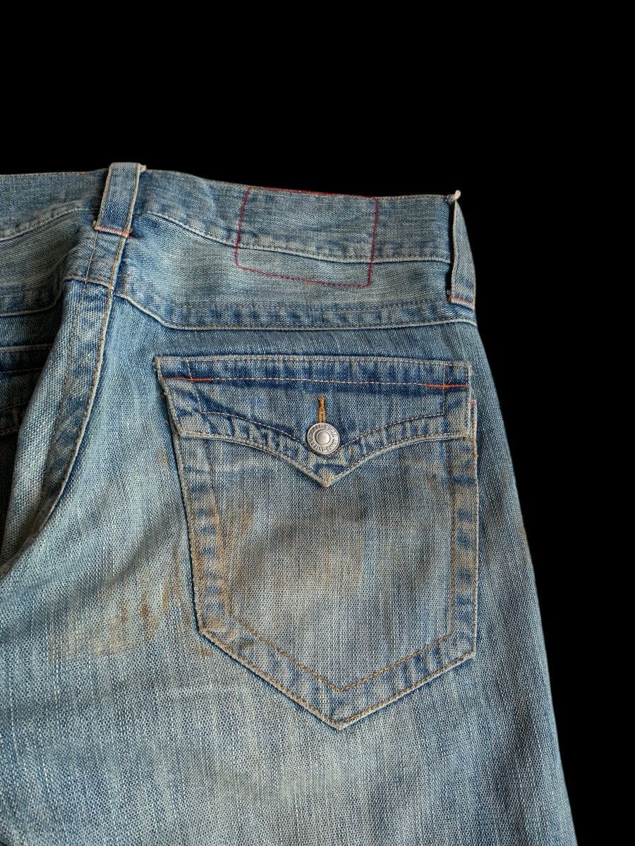 Tornado Mart FLARE💥 DOMINATE HANDCRAFTED JEANS PUNK STYLE DENIM☠️🎌 Size US 33 - 14 Thumbnail