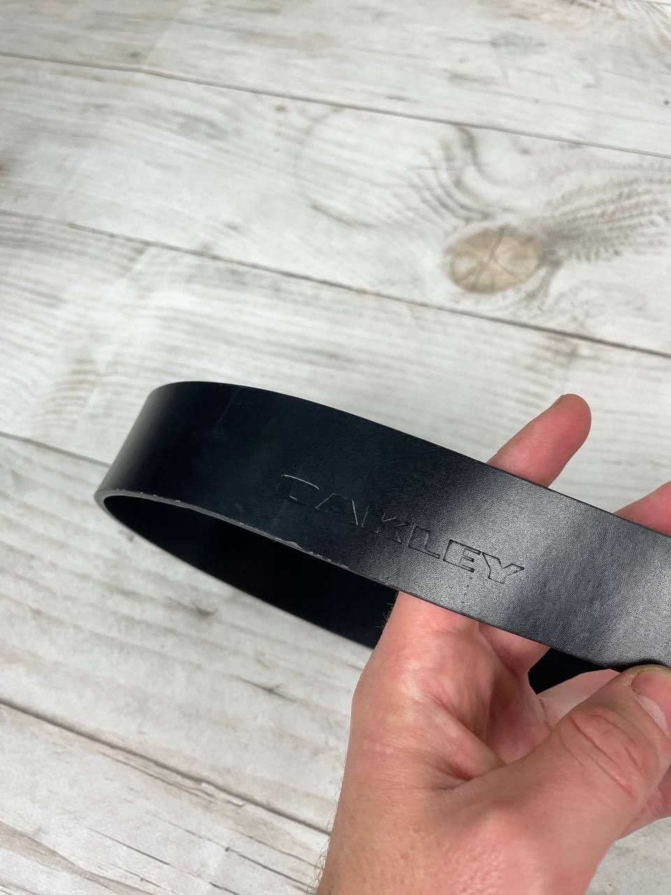 Oakley Vintage Oakley Leather Belt 00s Gorpcore Size 32 - 5 Thumbnail