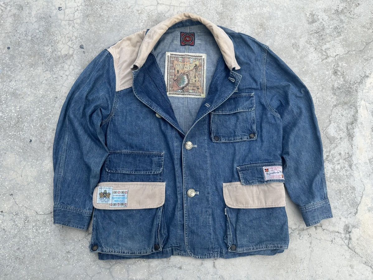 PPFM 90s Archive PPFM Denim Coverall Gimmick Vintage Denim Jacket Size US L / EU 52-54 / 3 - 1 Thumbnail