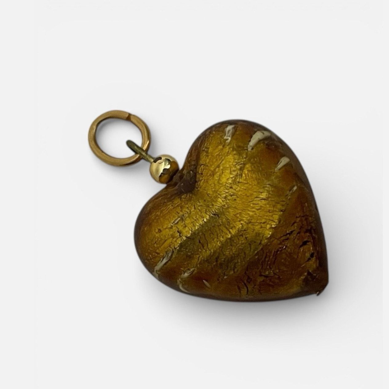 Other Vintage Gold Stone Heart Pendant Size ONE SIZE - 1 Thumbnail