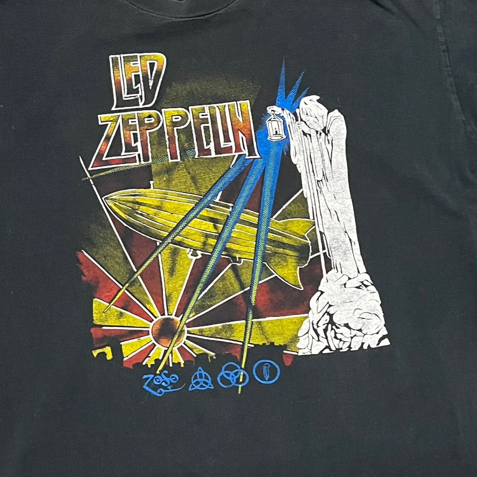 Band Tees × Vintage Vintage 1998 Led Zeppelin Parking Lot Band T-shirt M/L Size US L / EU 52-54 / 3 - 3 Thumbnail