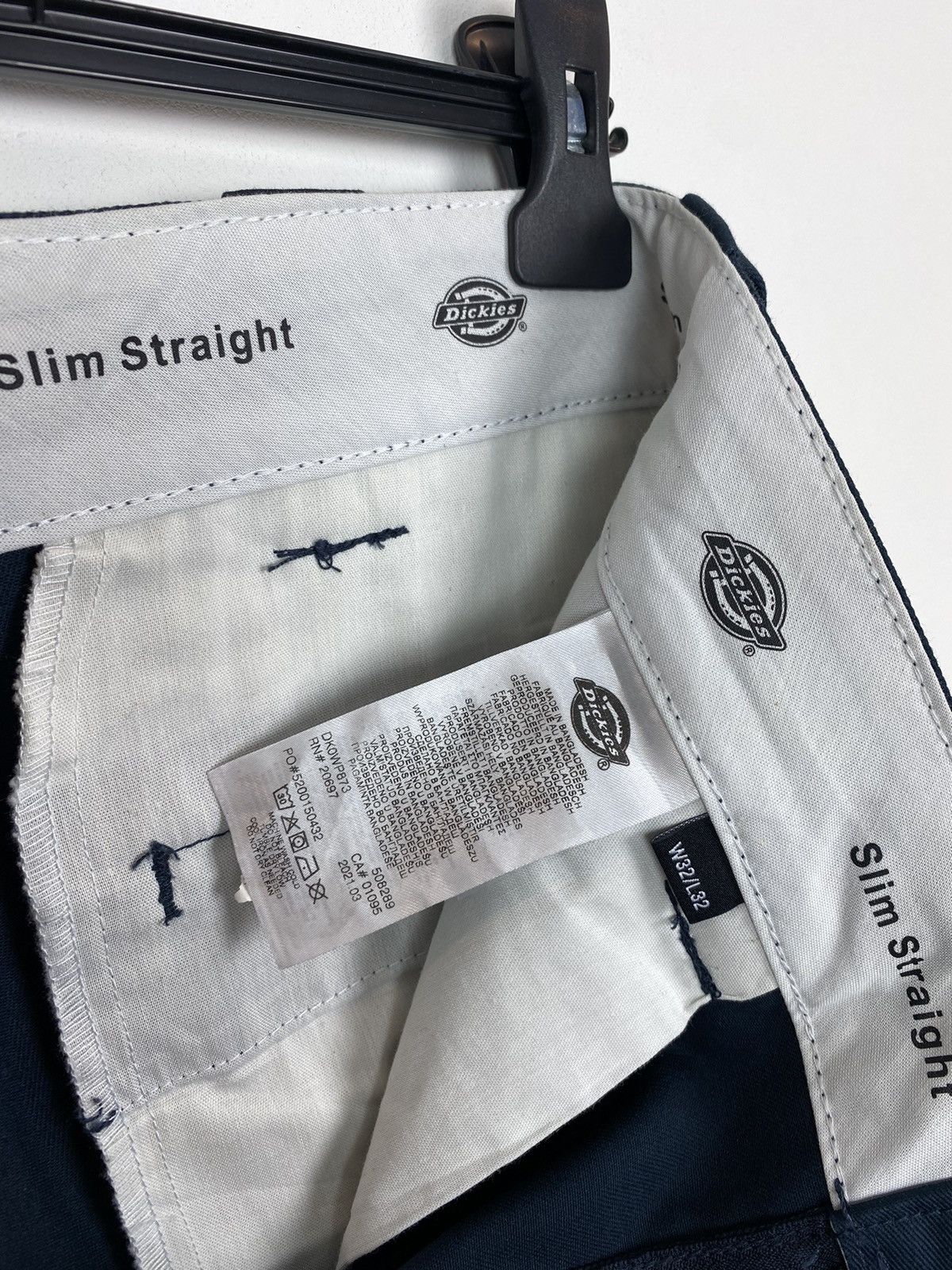 Vintage Y2K Dickies Slim Straight Casual Chino Pants Patch Logo Size US 32 / EU 48 - 8 Thumbnail
