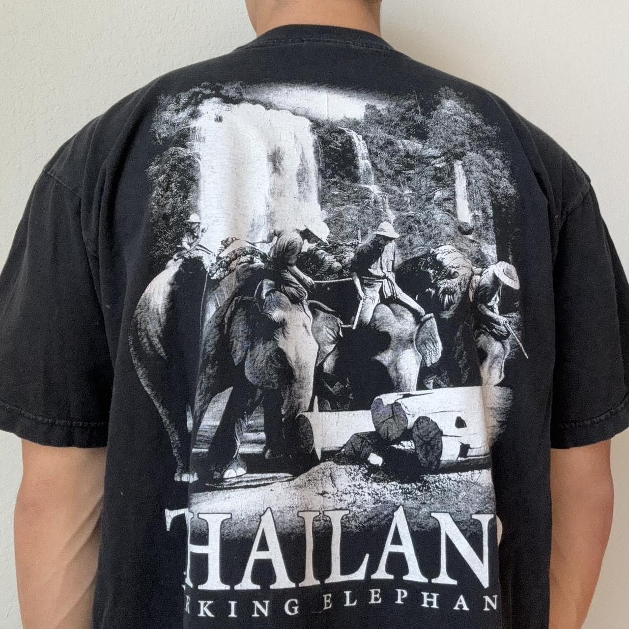 Vintage Vintage Thailand 'Working Elephants' 2000s Graphics Shirt Size US XL / EU 56 / 4 - 2 Thumbnail