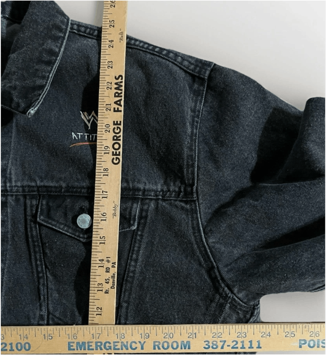 WWF WWF 1998 Degeneration X Black Denim Jacket Sz 90s Size US S / EU 44-46 / 1 - 3 Thumbnail