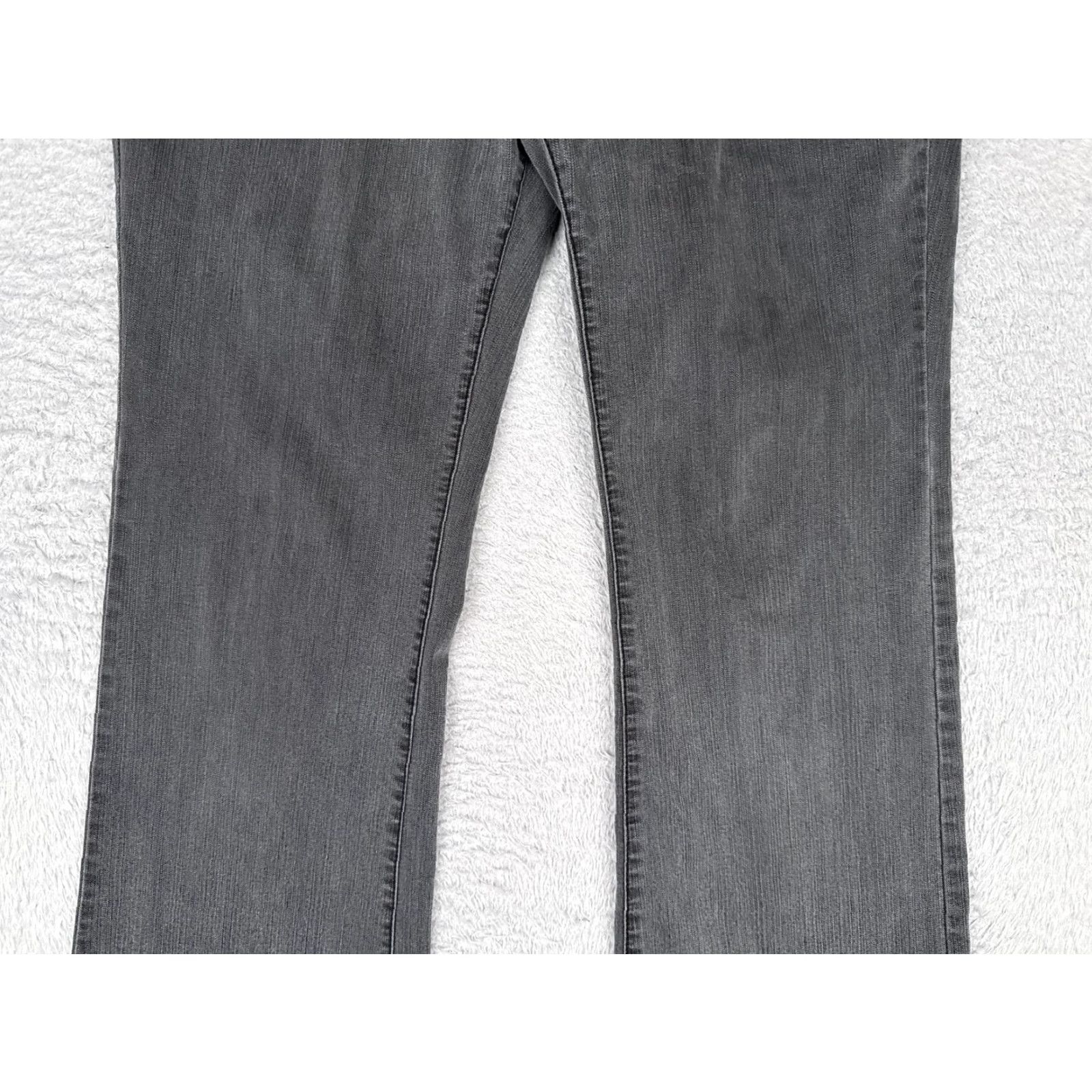 Faded Glory Faded Glory Jeans Womens 14 High Rise Straight Stretch Charcoal Wash 34x31 Size 36" / US 14 / IT 50 - 3 Thumbnail