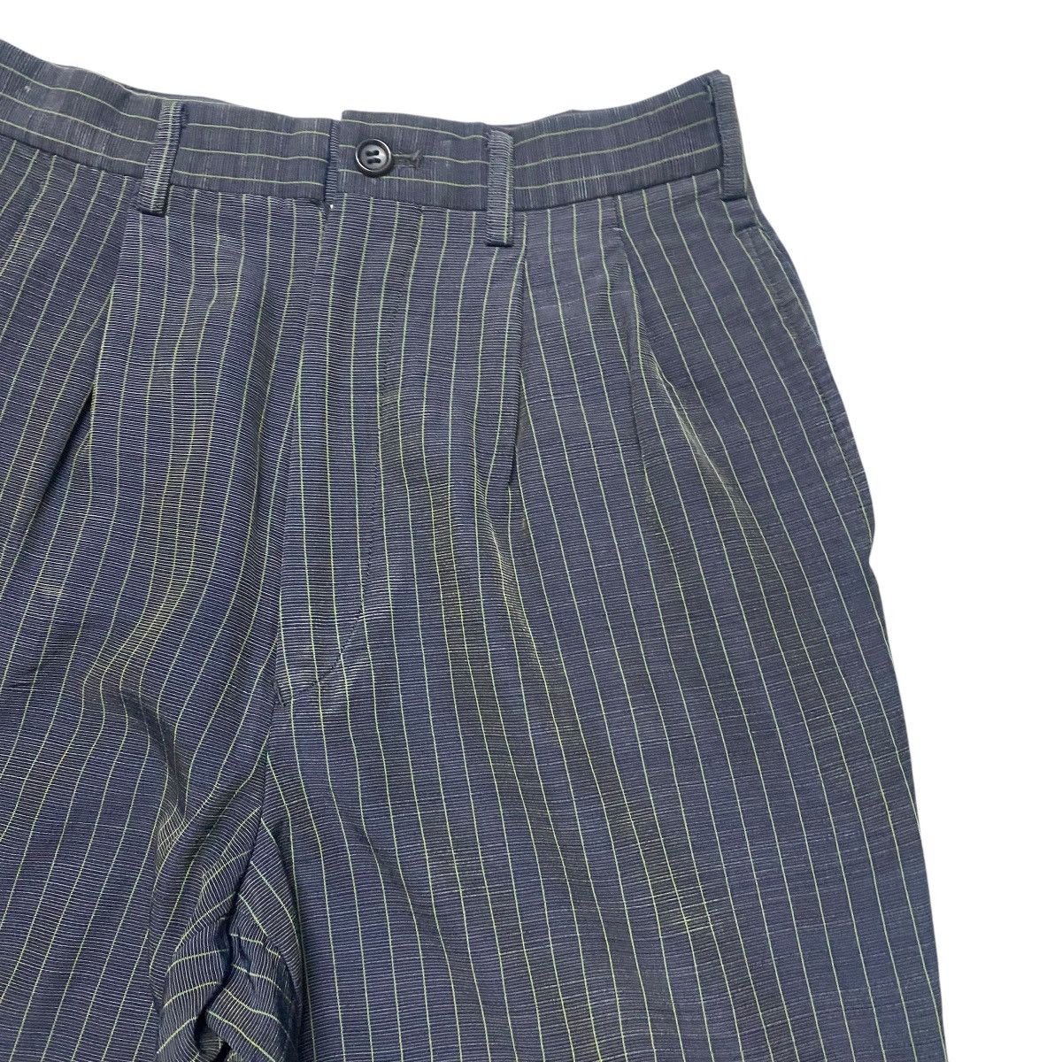 Yohji Yamamoto Vintage WORKSHOP BY YOHJI YAMAMOTO Striped Trouser Size 26" / US 2 / IT 38 - 5 Thumbnail