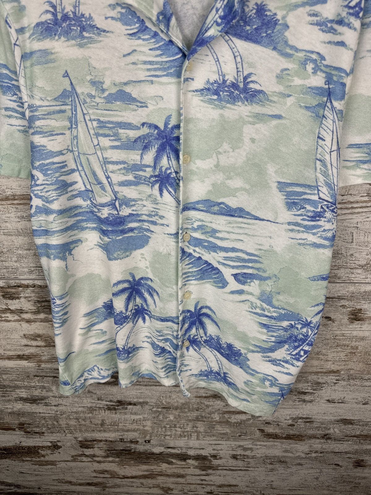 Zara Mens Zara Hawaiian shirt art crazy overprinted old money Size US M / EU 48-50 / 2 - 5 Thumbnail