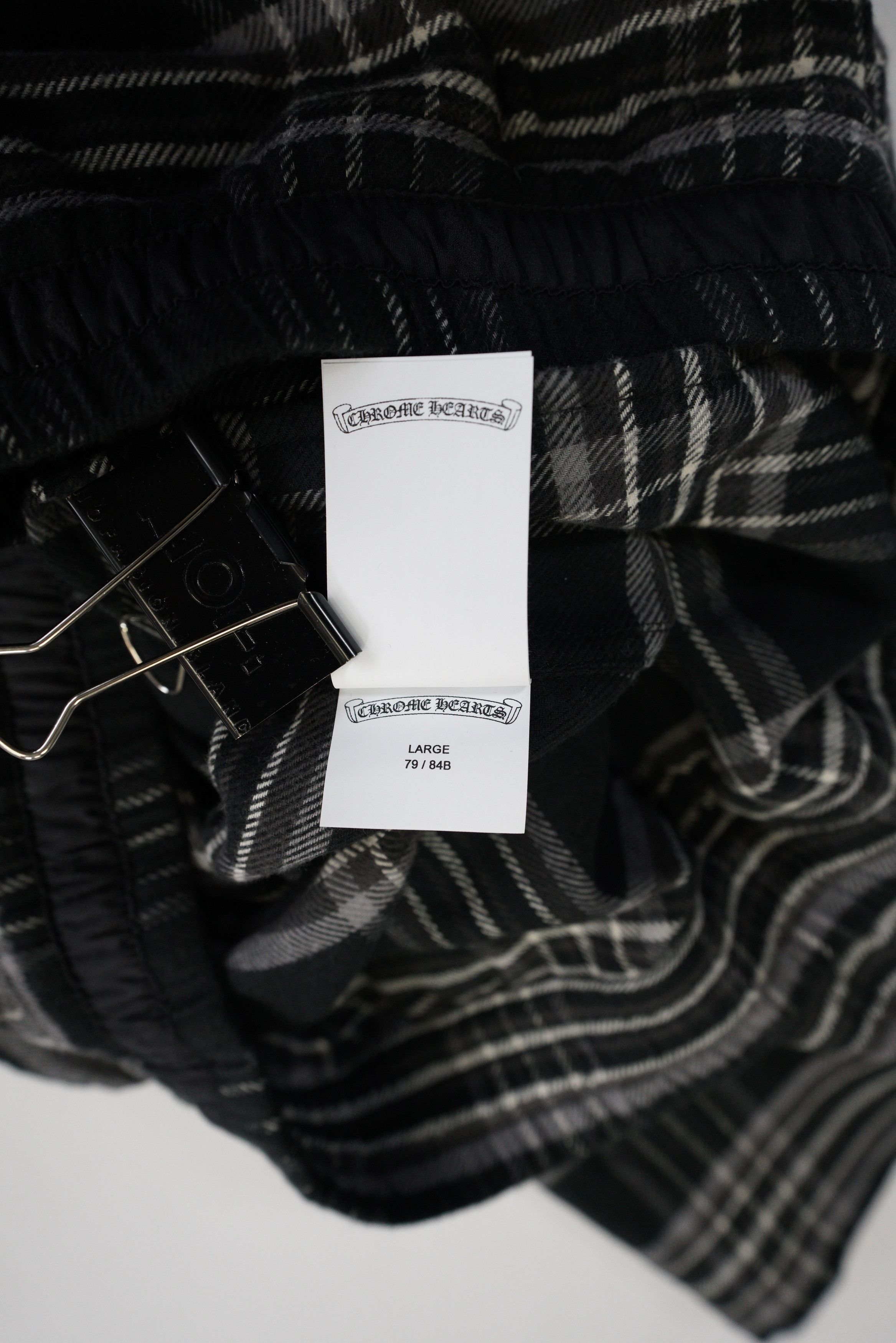 Chrome Hearts Chrome Hearts After School Cross Patch Flannel Shorts Size US 35 - 14 Thumbnail