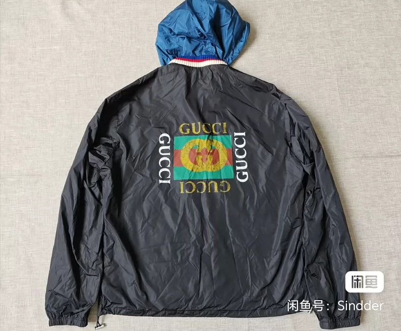 Gucci Gucci Men's square windbreaker windbreaker jacket 2501-Next Size US L / EU 52-54 / 3 - 2 Thumbnail