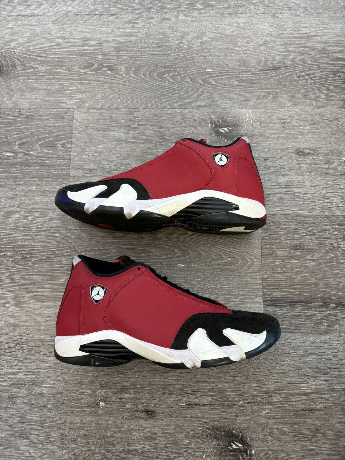 14 Gym Red Toro Red And Black Jordan 14 Air Jordan 14 Retro “Gym Red Toro”  **PRE-OWNED** BOX