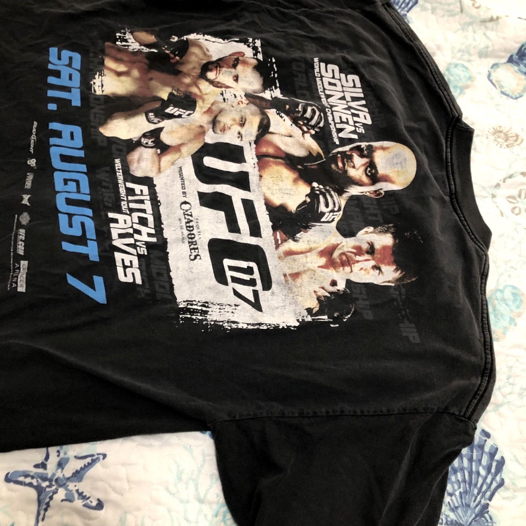 UFC UFC Silva & Sonnen 2012 UFC 117 T-shirt Double Sided Middleweight Championship XL Black Size US XL / EU 56 / 4 - 4 Thumbnail