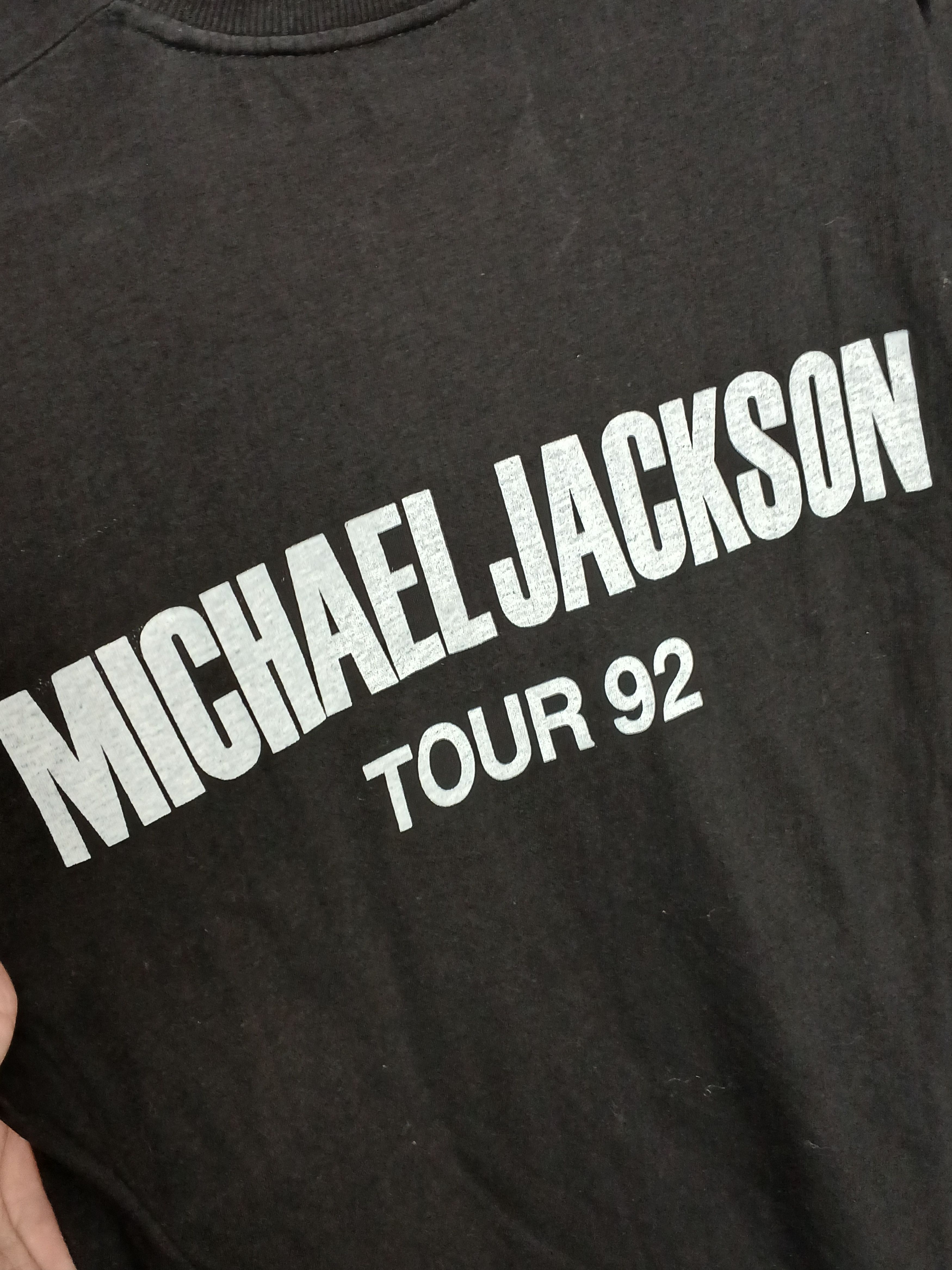 Michael Jackson × Vintage Vintage 1992 Michael Jackson Tour Single Stitch T-Shirt Size US XXL / EU 58 / 5 - 4 Thumbnail