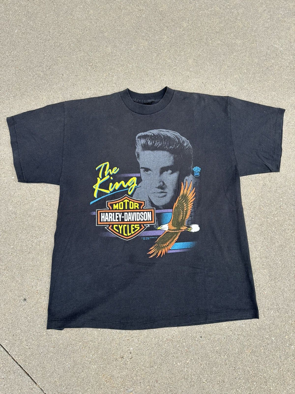 Harley Davidson Vintage Elvis Presley Harley Davidson Shirt Size US XL / EU 56 / 4 - 1 Thumbnail