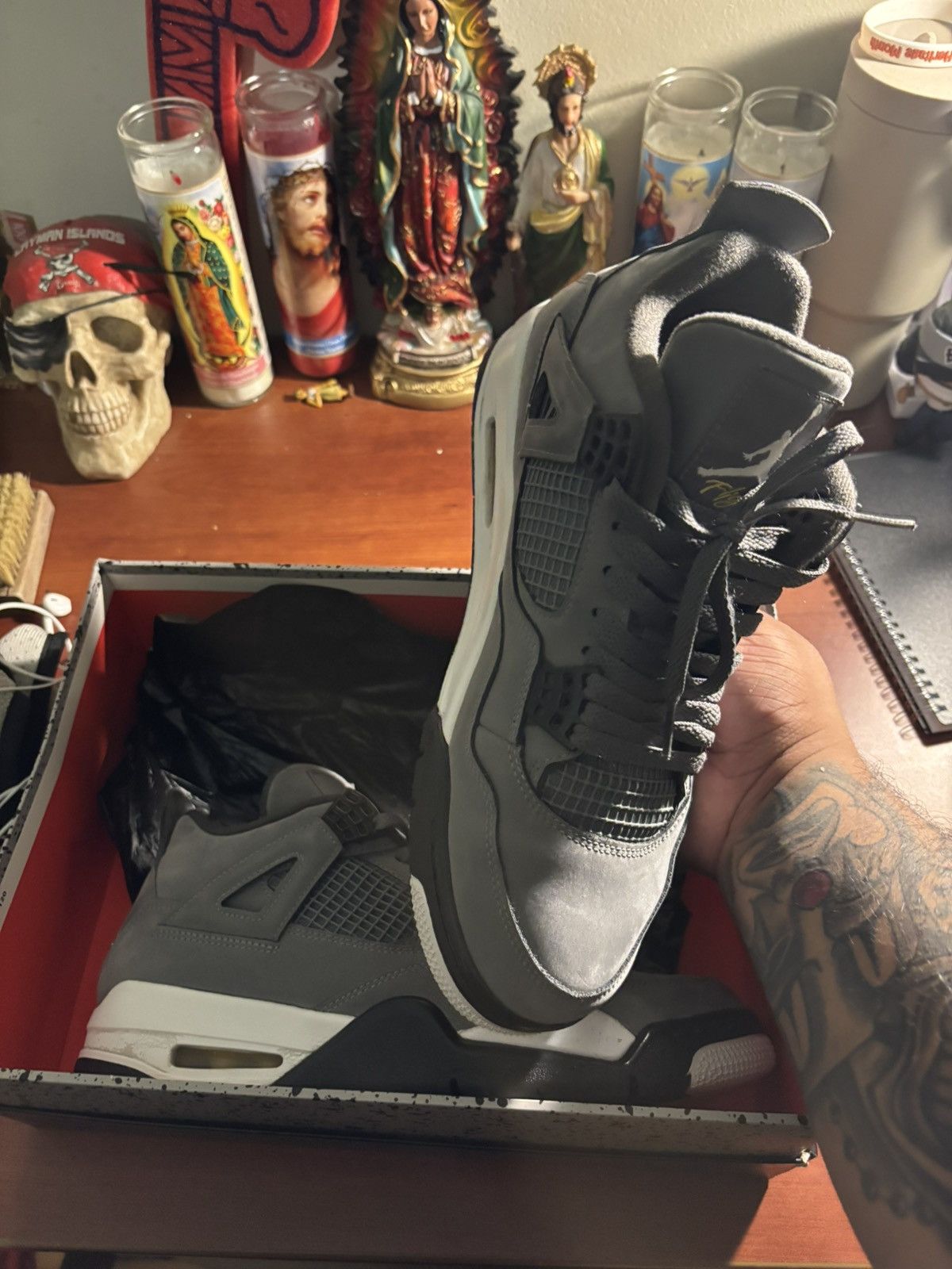 Jordan Brand Jordan 4 Cool Grey Size US 9.5 / EU 42-43 - 3 Thumbnail