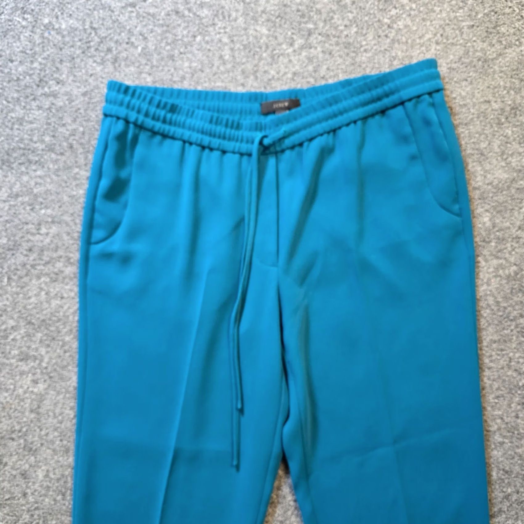 J.Crew J.CREW Pants Womens Size 4 Blue Green Tapered Pull On Pockets Career Capsule Dress Pants Size 27" / US 4 / IT 40 - 2 Thumbnail