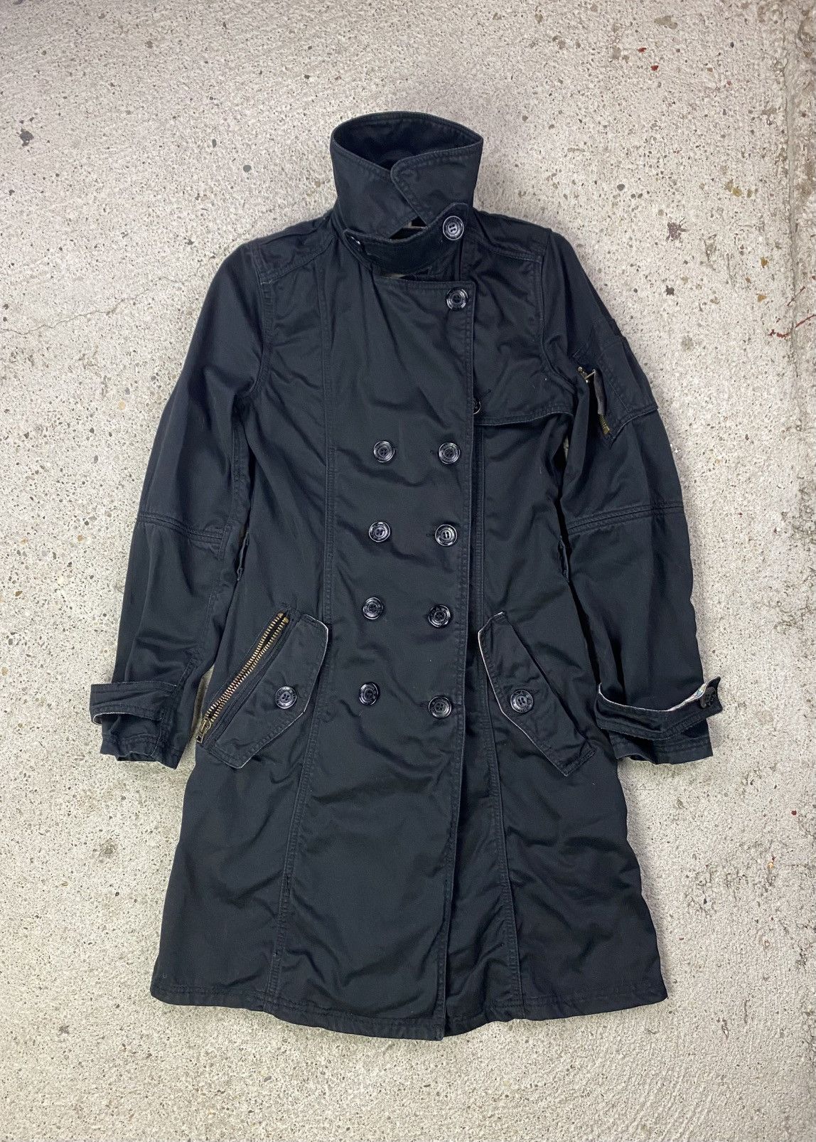 Alpha Industries Alpha indusries trench coat black angel by choice military Size S / US 4 / IT 40 - 1 Thumbnail