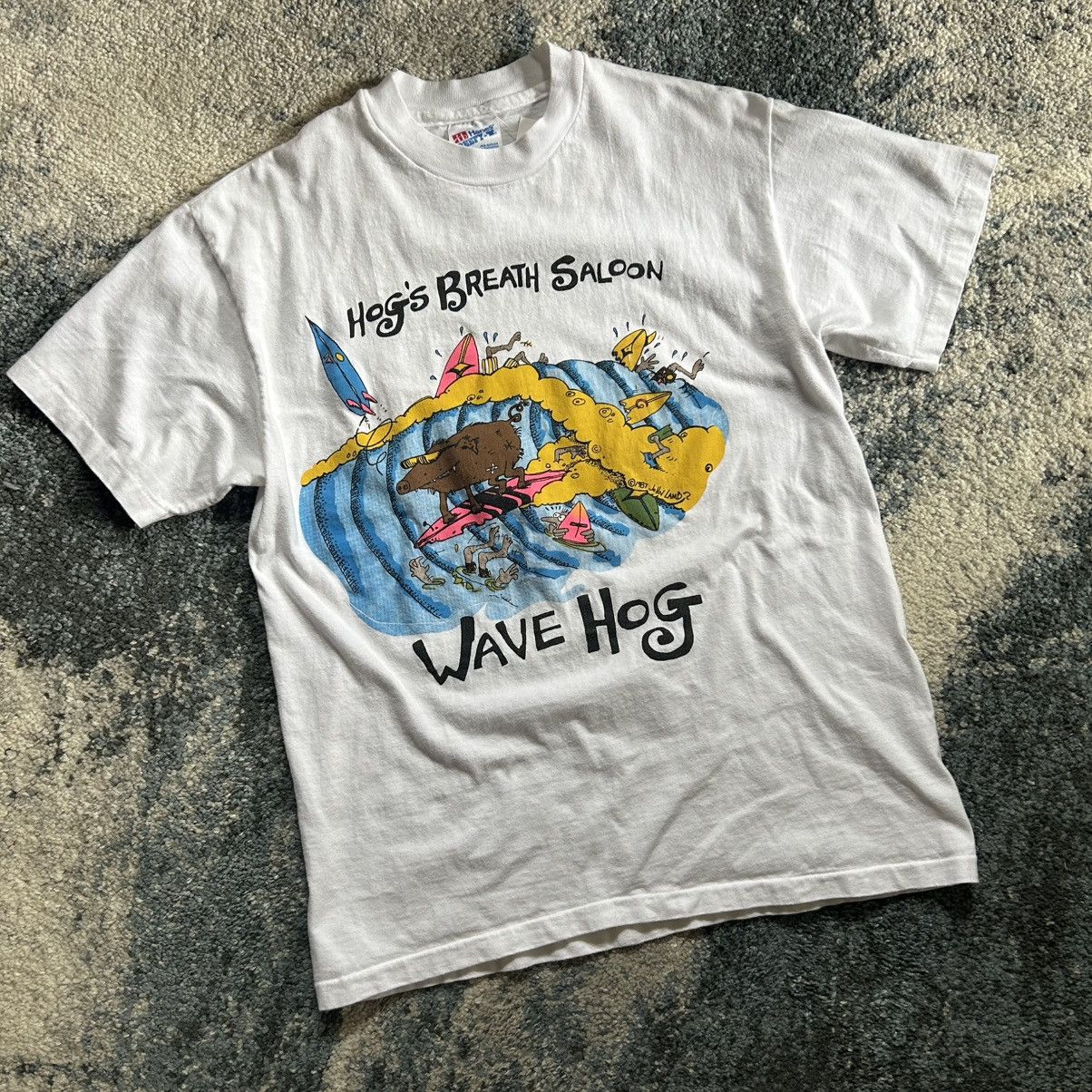 Vintage HOG’S BREATH SALOON KEY WEST FLORiDA USA JOHN LAMB CARTOON Size US M / EU 48-50 / 2 - 1 Thumbnail